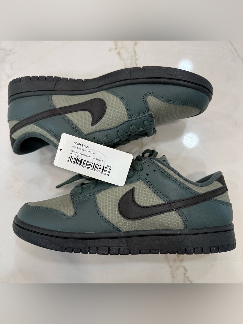 SAMPLE Unreleased Nike Dunk Low Retro Vintage Green Stucco (Size 9) FZ3052-300
